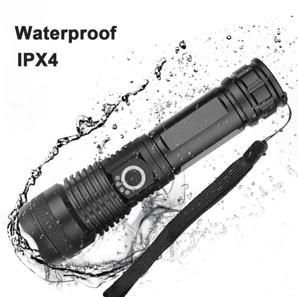 Flashlight Rechargeable Tactical 1200 Lumens 6000K daylight - Picture 7 of 11